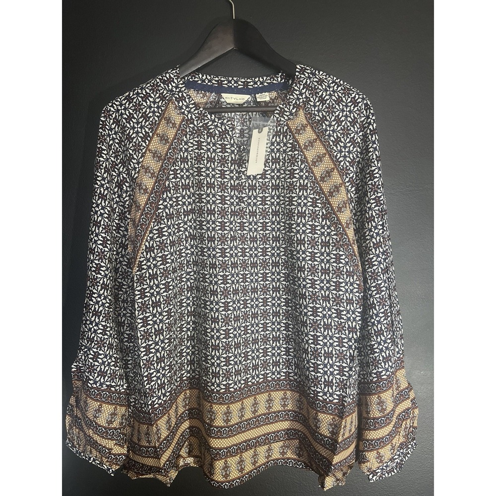 Anthropologie 11.1 Tylho Boho Peasant‎ Blouse Size Small - Picture 2 of 4